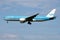 KLM Asia Boeing 777-200 PH-BQI passenger plane arrive and landing at Amsterdam Schipol Airport