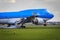 KLM Boeing 747-400 touchdown