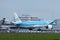 KLM landing, Schiphol Amsterdam, Boeing Dreamliner