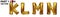 KLMN gold foil letter balloons on white background. Golden alphabet balloon logotype, icon. Metallic Gold KLMN Balloons. Text for
