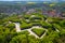 Klodzko Fortress - aerial view. Klodzko, Lower Silesia, Poland