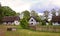 Kluki, Pomerania, Poland - Slowinski Village Heritage Park and Museum of Kluki - traditional XIX century cottage yard and house