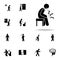 knee, arthritis icon. Pain People icons universal set for web and mobile