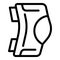 Knee bandage icon, outline style