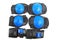 Knee pads and elbow pads isolated