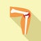 Knee problem icon flat vector. Joint pain