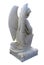 Kneeling Angel Statue From Behind