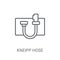 Kneipp hose icon. Trendy Kneipp hose logo concept on white backg