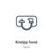 Kneipp hose outline vector icon. Thin line black kneipp hose icon, flat vector simple element illustration from editable sauna