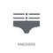 Knickers icon. Trendy Knickers logo concept on white background