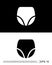 knickers Icon Vector Logo Template