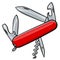 Knife army or penknife multifunctional