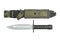 Knife army sheath, top view