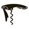 Knife corkscrew icon, simple style
