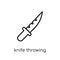 Knife Throwing icon from Circus collection.