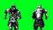 Knight animation. Phisical motion blur. Realistic green screen 4k animation. Green screen