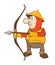 Knight Archer Cartoon Character