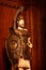 Knight in armor inside Peles Castle Sinaia Romania