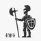 Knight Guardian Heraldry Vector Character