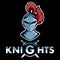 Knight head mascot logo , vector graphic