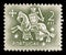 Knight on horseback, Equestrian Seal of King Diniz serie, 2 $ - Portuguese escudo circa 1953