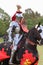 Knight jousting. Medieval knights during a jousting tournament