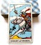 Knight of Swords Tarot Card Chatty Talkative Public Speaking Vocal Literal Cool Swift Action Speed Rush Hasty Rebellious