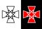 the knight templar cross icon modified in such a way