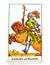 Knight of Wands Tarot Card Sudden Arrival Great at Beginnings No Follow Through Unfinished Projects Personal Freedom