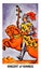 Knight of Wands Tarot Card Sudden Arrival Great at Beginnings No Follow Through Unfinished Projects Personal Freedom