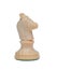 The knight. Wooden chess piece