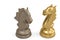 Knights chess piece on white background.3D illustration.