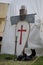 Knights helmet, shield and sword