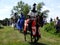 Knights jousting, Wenecja castle, Poland