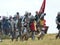 Knights on the reconstruction of the Battle of Grunwald
