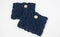Knit blue boot cuffs fashion accessory