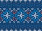 Knit blue print. Christmas seamless pattern. Vector illustration