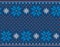 Knit blue print. Christmas seamless pattern. Vector illustration