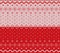 Knit christmas design. Xmas seamless pattern red background.