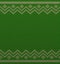 Knit christmas geometric background space for text. Realistic xmas horizontal seamless vector pattern. Knitted winter green