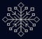 Knit snowflake design