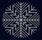 Knit snowflake design