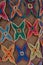 Knit stars pattern mosaic