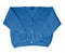 Knitted Classic Blue color of the Year 2020 jacket for the baby isolated on a white background