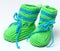 Knitted crochet shoes baby newborn