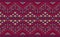 Knitted ethnic pattern, Vector embroidery crochet background, Red and yellow pattern Moroccan fashion