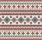 Knitted Indian rug paisley ornament seamless pattern. Ethnic Mandala print