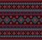 Knitted Indian rug paisley ornament seamless pattern. Ethnic Mandala print