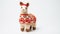 Knitted Llama Toy On White Background