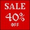 Knitted number forty percent sale